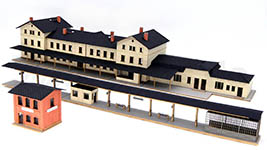 BuBi Model H060194 - H0 - Bahnhof-Set Sebnitz - Bausatz